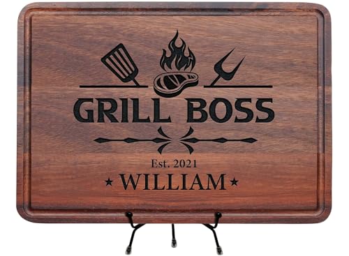 Tabla de cortar personalizada de madera rectangular miniatura 1