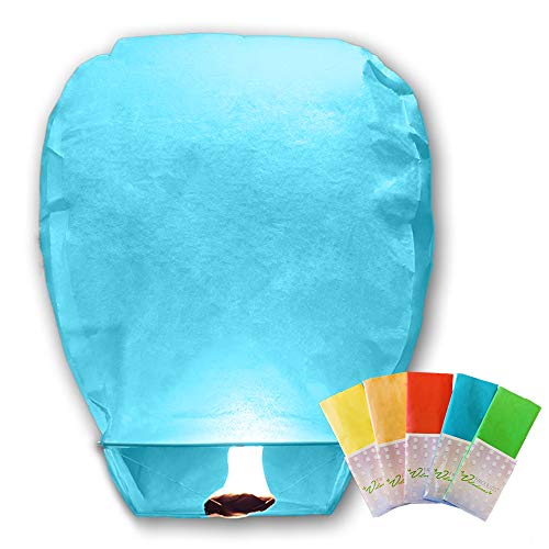 FAROLILLOS VOLADORES Colores Variados. Pack 10 Unidades.