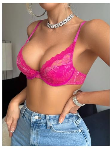 Image of SOLY HUX Women's Sexy Lace Bras Underwire Everyday Bra Comfort Push Up Bralettes