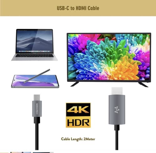 Monarch Gadgets & Accessories USB-C TO HDMI CABLE Compatible with MACBOOKS AND TYPE-C DEVICES - Image 3