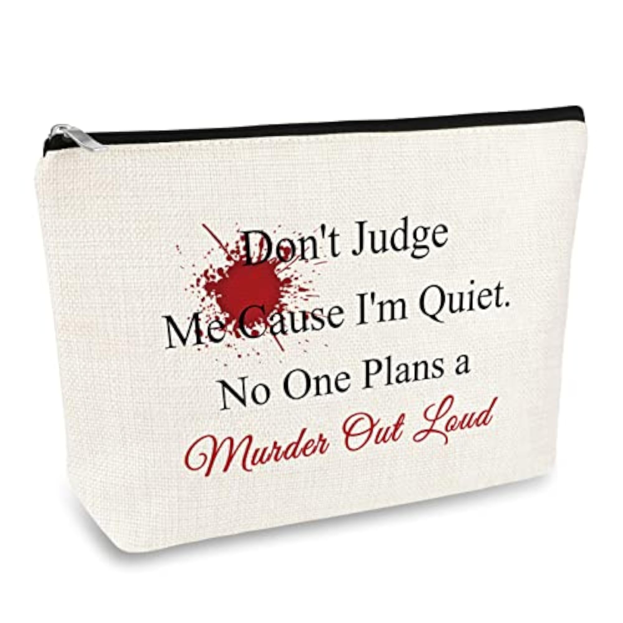 True Crime Gift Makeup Bag, Fun Design