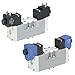 Parker Hannifin H37WXBG619000FD Isys ISO Series Size 3 Aluminum Pneumatic Valve,M12 Connector on Coil, SAE/Ford, ISO 20401, Current