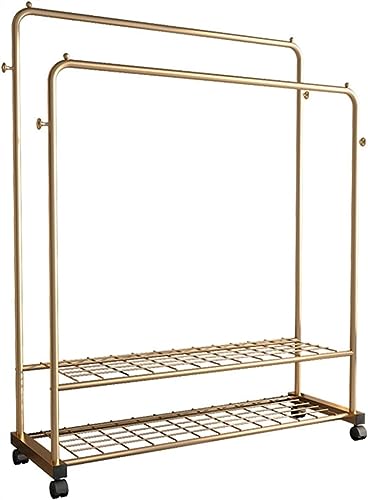 Porte-vêtements en métal industriel ELzEy double tige 100cm