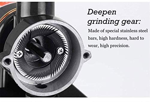 ZOUSHUAIDEDIAN Kaffeemühle, konische Grat-Mühlen-Mühle mit 8 Schleifeinstellungen von Ultra-fein bis grob, for… – Bild 5