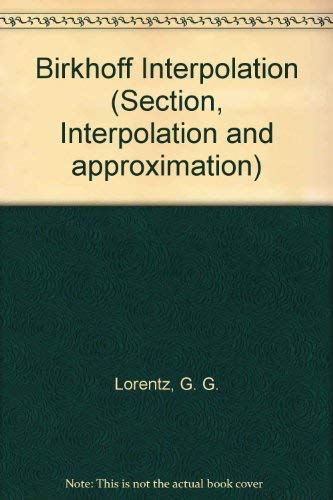 Buy Birkhoff Interpolation — BookShops.in