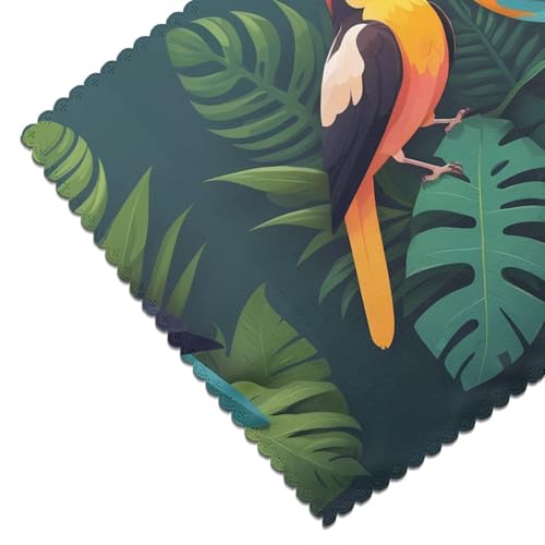 Set de table oiseaux pour repas en terrasse et dîner de famille