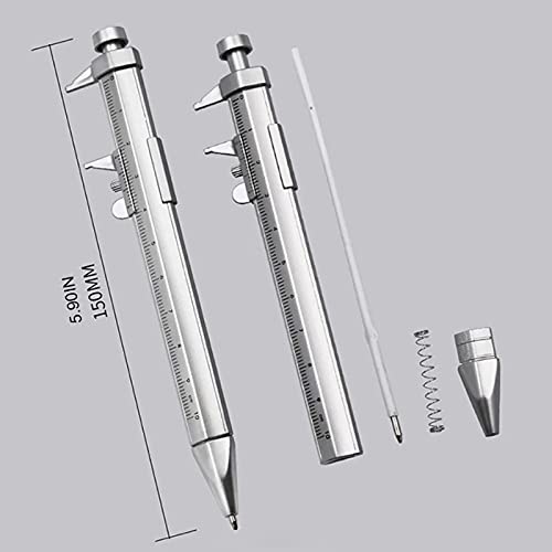Calibrador Vernier con bolígrafo 10cm, 2 piezas miniatura 3