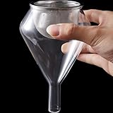Wine Filters for Sediment – Glass Wine Funnel with Fine Mesh Strainer for Decanter and Bottle – Aerating Wine Pourer for Red Wine Lovers, Tastings, and Dinner Parties