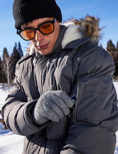 Image of Winter Coats For Men Winter Jackets Water Resistant Warm Thicken Puffy Hooded Insulated Thicken Parka Coat