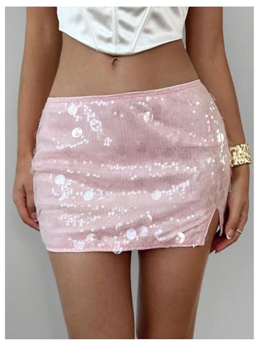 Image of Floerns Women's Sequin Low Waist Mini Skorts Night Out Skirt Shorts