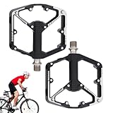 Pedales para bicicleta de carreras, rodamientos deslizantes, accesorios de conducción ligeros, pedales antideslizantes con tacos, para excursiones al aire libre, senderismo, ciclismo, fitness, para