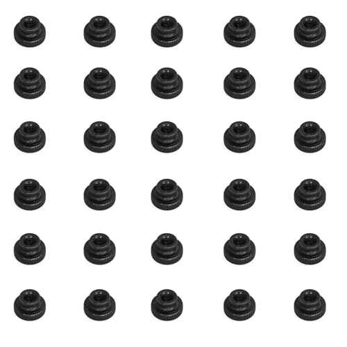 Écrous à main M5 moletés acier carbone noir fixation meuble machine imprimante 3D