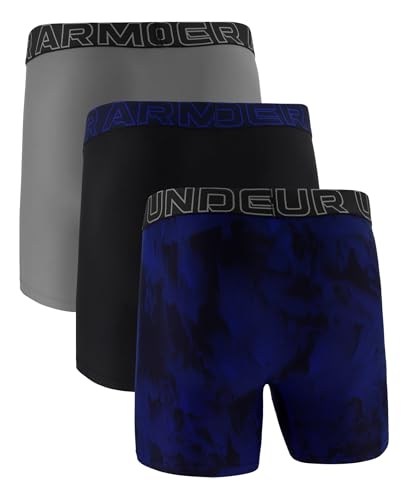Image of Under Armour mens Multi-pack Performance Tech Boxerjock Brief, 6 inch Inseam, All-day Comfort & Soft