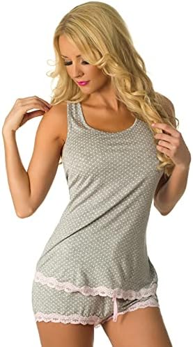 Velvet Kitten Lingerie Women's Lace Sexy PJ Sleepwear Summer Pajama Shorts Set
