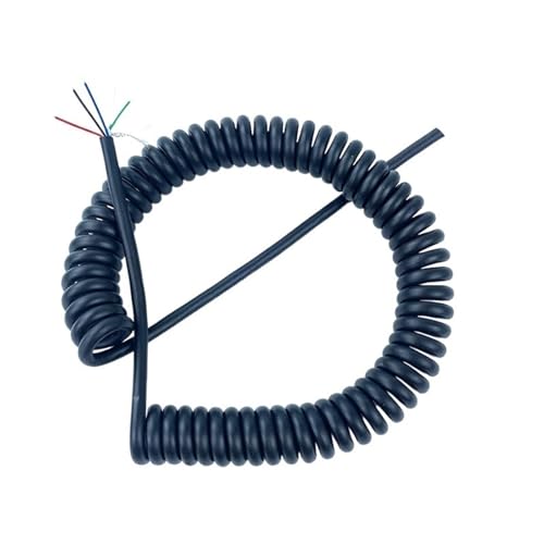 Cable apantallado retráctil espiral muelle extensible 12m 2