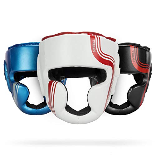 Sanabul Core Series Boxing Mma Kickboxing Head Gear (White/Red, L/Xl) #TOP13
