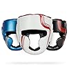 Sanabul-Core-Series-Boxing-MMA-Kickboxing-Head-Gear Sanabul Core Series Boxing Headgear for Men and Women | Full-Face Coverage, Impact-Dura Shock Tech | Elevate Your Protection for Multiple Combat Sports | Boxing Gear (White/Red, L/XL)