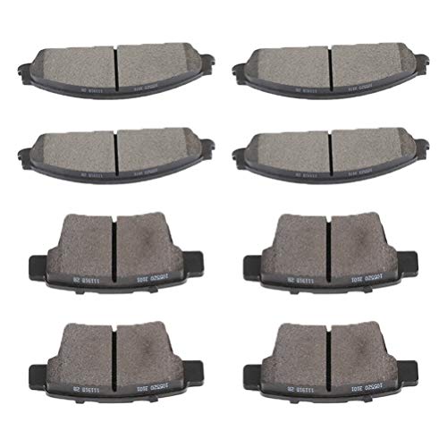 Ceramic Brake Pads Kits,SCITOO 8pcs Brakes Pads Set fit for ...