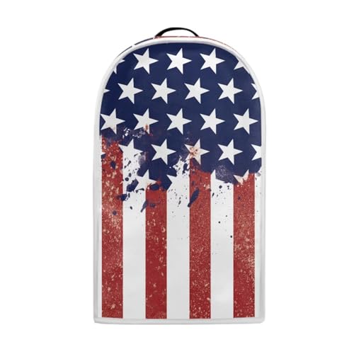 Image of Talayituse Star American Flag Print Blender Dust Cover, 4th of July Fingerprint Protection Cover for Stand Mixer or Coffee Machine, Home Kitchen Appliance Covers for Stain Dust Resistant Supplies