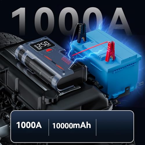 Cargador de batería para coche para evitar averías con display LED digital y luz integrada 7