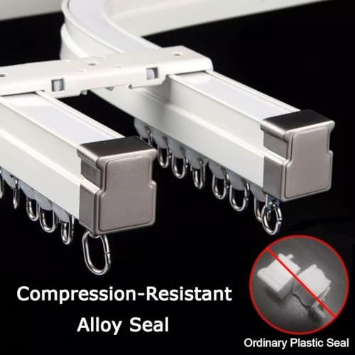 Riel de tren flexible doblable doble curvo y recto de 480 cm ajustable 6