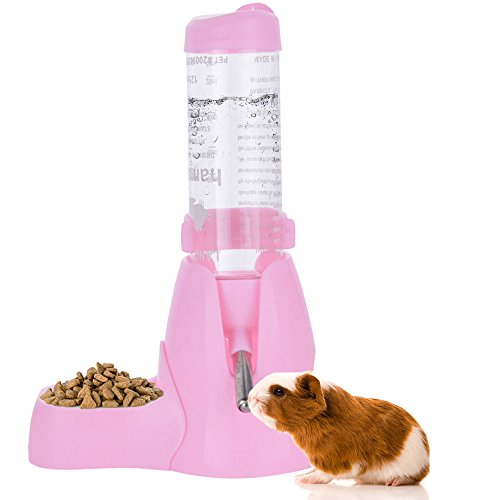 Hamster Trinkflasche Mit Ständer - Auslaufsicher Mit Futtertrog Für Kleintiere