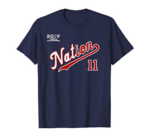 Nat Nation - Blue Zimmerman #11 2019 World Champions T-Shirt