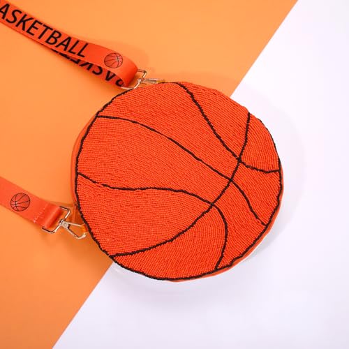NVENF Sports Purse for Women Beaded Baseball Basketball Soccer Crossbody Purse Game Day Shoulder Bag Outfits Sports Fan Gifts4