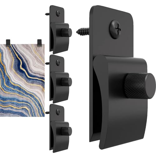 Appendini per tappezzeria, 4 grucce per trapunte da appendere alla parete, morsetti per appendere coperte e tappeti, clip da parete in metallo per appendere