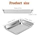 Biugaaufai 4 Pack Stainless Steel Surgical Tray, 9.1 x 6.7 Inch Stainless Steel Medical Tray for Lab Instruments Organizer, Flat Bottom Medical Trays for Lab, Dental