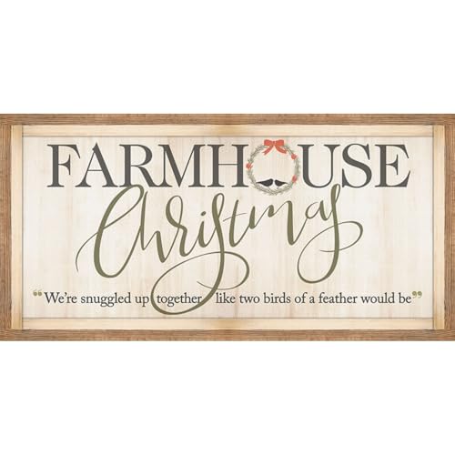 Lone Star Art Farmhouse Christmas Snuggled Up Together 24x48 Wood Style Look Unframed Poster Paper Extra Large - Great Christmas Decoration, Inspirational Quote Wall Decor Living Room