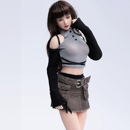 Habits poupée féminine 1/6 avec jupe et sous-vêtement pour figurine 12" haute qualité