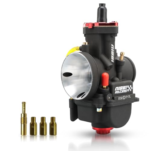 Image of NIBBI Carburetor PWK32 fit Motorcycle Engine with 32mm Carb Jets for DirtBike MiniBike PitBike GY6 ATV