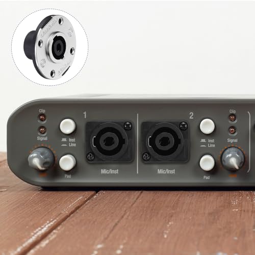Conector RCA hembra tipo jack 4 polos 5 piezas miniatura 6