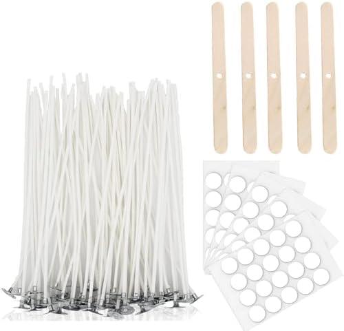 Mechas para Velas, 10 cm Kit para Hacer Velas, Candle Wick para Fabricación de Velas DIY(10 CM Mechas)