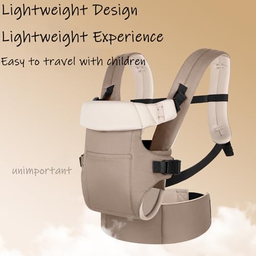 Fular Portabebe,Canguro Para Bebe,Portabebes,Portabebés 4 en 1, Múltiples posiciones de sujeción,con protector cervical plegable y diseño de descompresión lumbar y abdominal,para apropiada hasta 15 kg - imagen 2