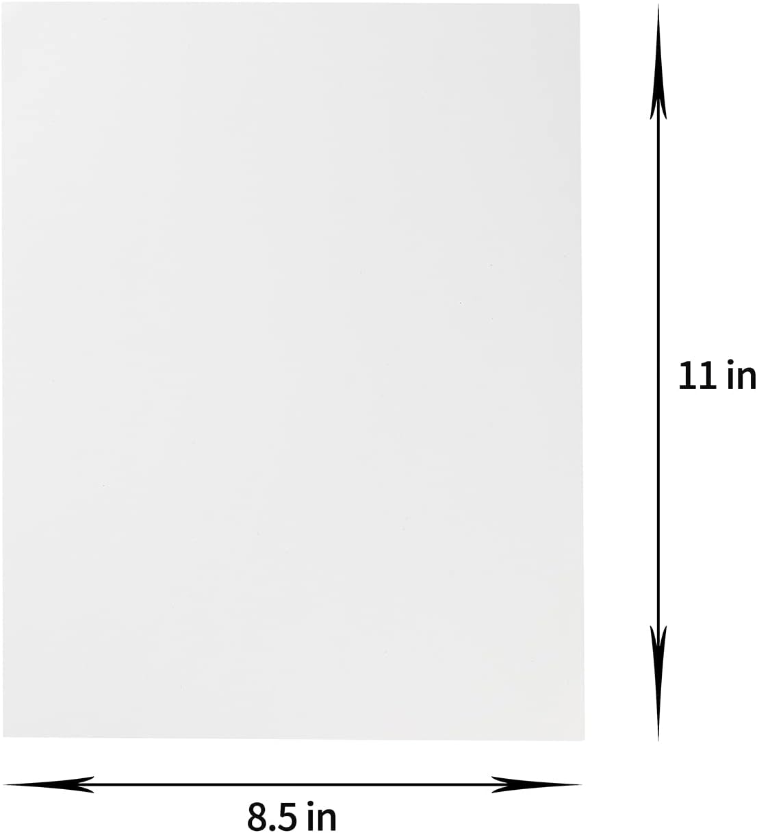 20 Sheets Colored Thick Paper Cardstock Blank for DIY Crafts Cards Making, Invitations, Scrapbook Supplies (White, 8.5 x 11 inches)