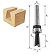 ENT 11704 Zinkenfräser HW für metrische Zinkenschablone mit KL 16 mm, Durchmesser (D) 12,7 mm, E 8°, NL 19,05 mm, S 8 mm, SL 38 mm
