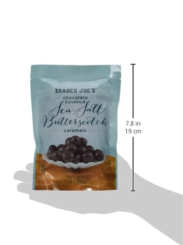 Trader Joe's Chocolate Covered Sea Salt Butterscotch Caramels (Pack of 3)