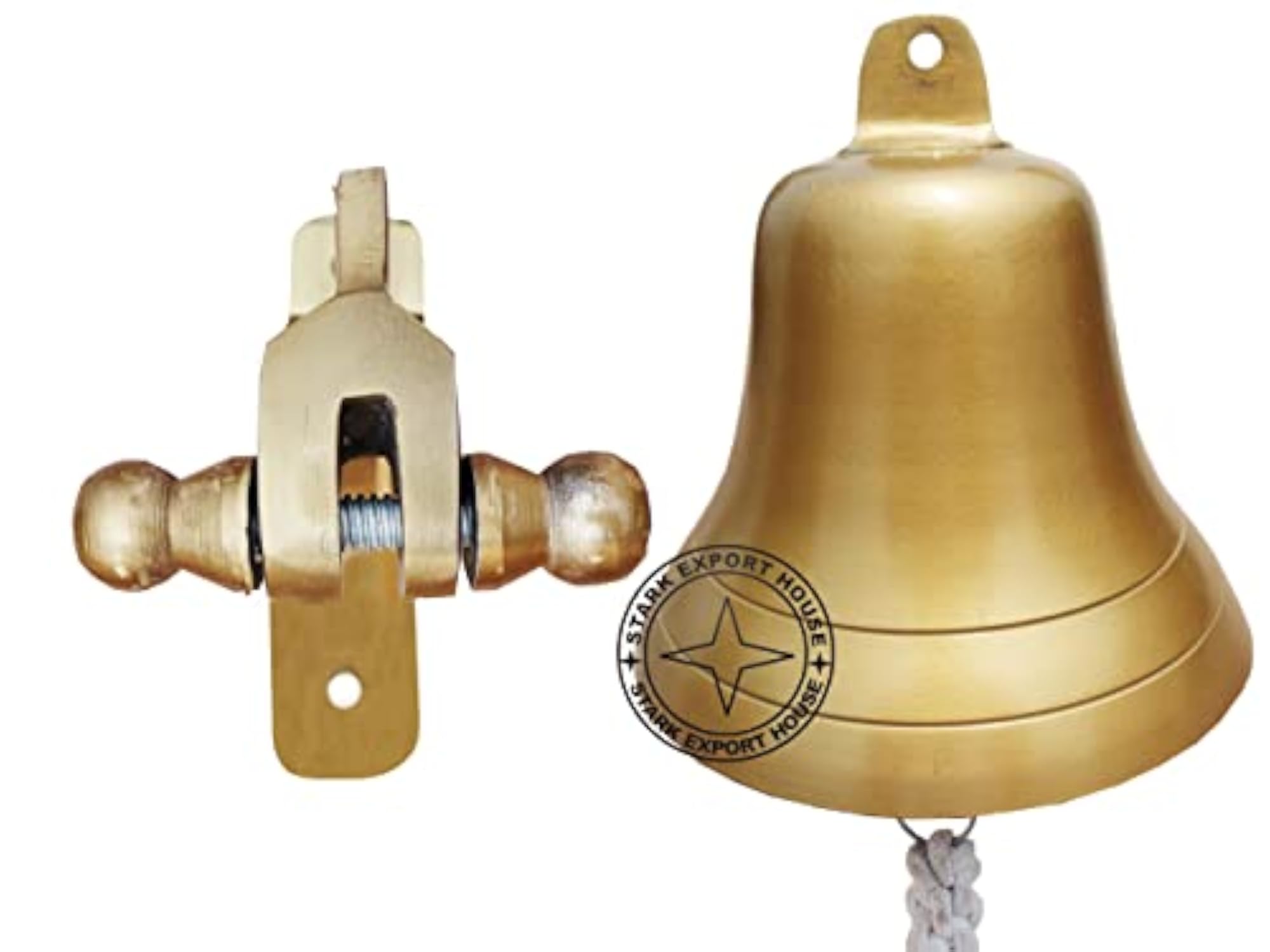 9 inch Antique Solid Brass Ship Bell