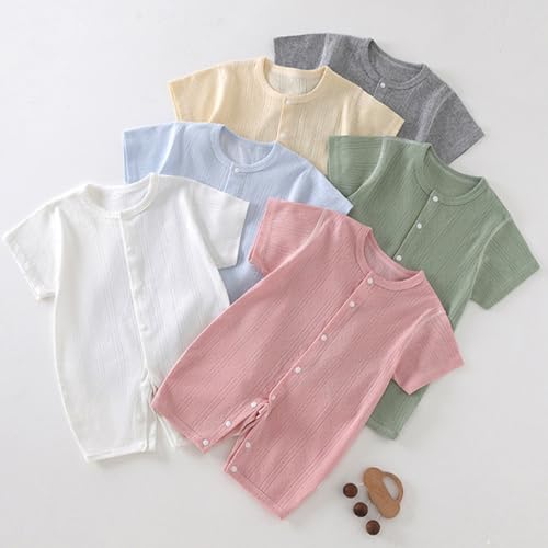 Barboteuse manche courte coton lot de 3 grenouillères bébé