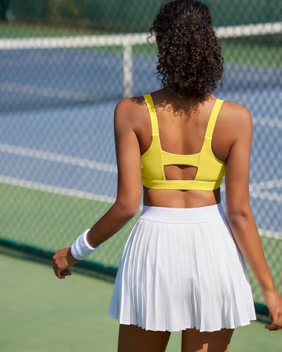 Image of RUNNING GIRL Sports Bra for Women High Support, Molded Cup Supportive High Impact Sports Bras with Sewn in Pads