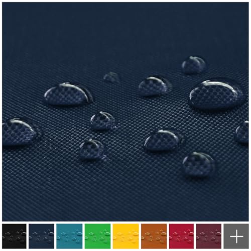 novely® OXFORD BIG 600D - Wasserfester Outdoorstoff - Robuster Polsterstoff - Wasserdichter Möbelstoff - Waterproof Meterware 1 lfm | Farbe: 25 Navy Dunkelblau
