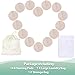 wegreeco Nursing Breast Pads (14 Pack) + Laundry Bag & Travel Storage Bag, 4.7 inch - Washable & Reusable Breastfeeding Nursing Pads (Rose Gold, Large, Contoured Shape)