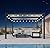 PURPLE LEAF Louvered Pergola 10' x 12' Outdoor Aluminum Pergola with Hidden Drainage System and White Adjustable Sun Shade Roof Patio Hardtop Small Pergolas with Light for Porch Patio Garden