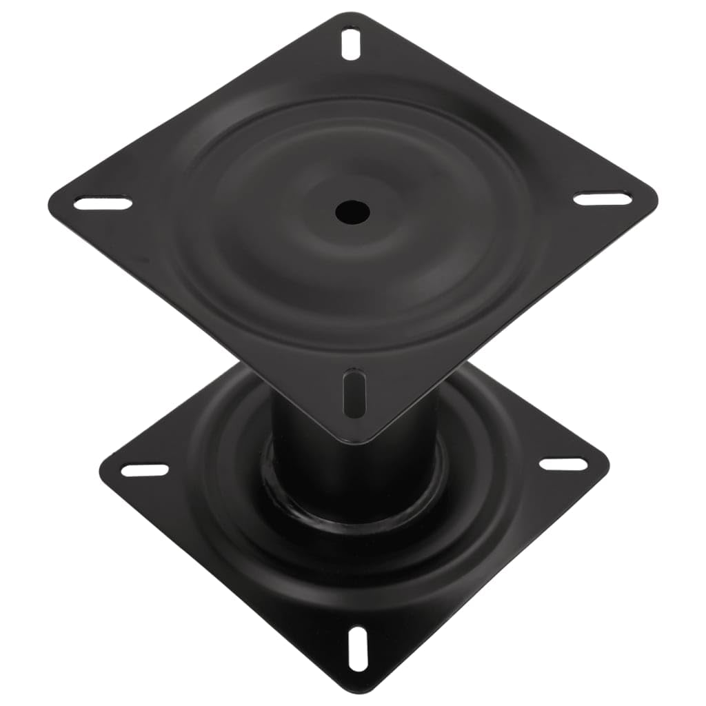 Piédestal de siège de bateau noir 18 cm acier