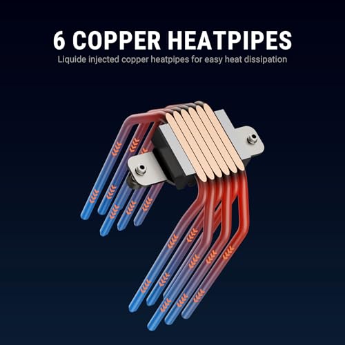 Image of Ant Esports V6 Digital CPU Air Cooler CPU Fan with LED Temperature Display & ARGB|120mm FAN| Support Intel - LGA1851 / 1700 /1200 AMD - AM5 / AM4