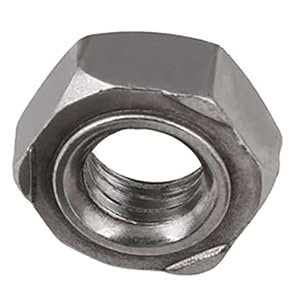 RKODRSMG Edelstahl Sechskantschweißmutter mit Schweißpunkt