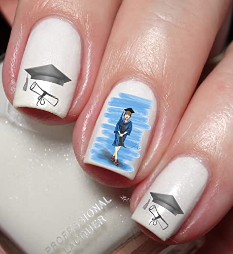 Graduation Nail Art Decal Sticker