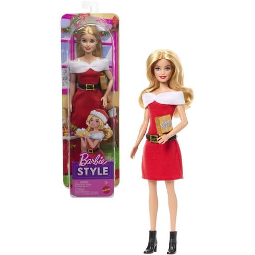 Barbie Style Holiday 2026 Blonde Santa Doll